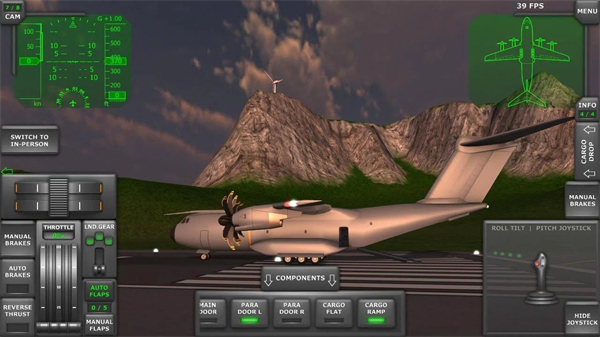 涡轮螺旋桨飞行模拟器客机模组